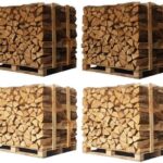 4 X Palettes (2 chêne blanc + 2 Hêtre/Charme) – Bûches de 33 cm